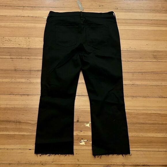 J. Crew 9” Demi-boot crop jean in Stay Black Wash. Size 34. NWT. - Picture 3 of 13